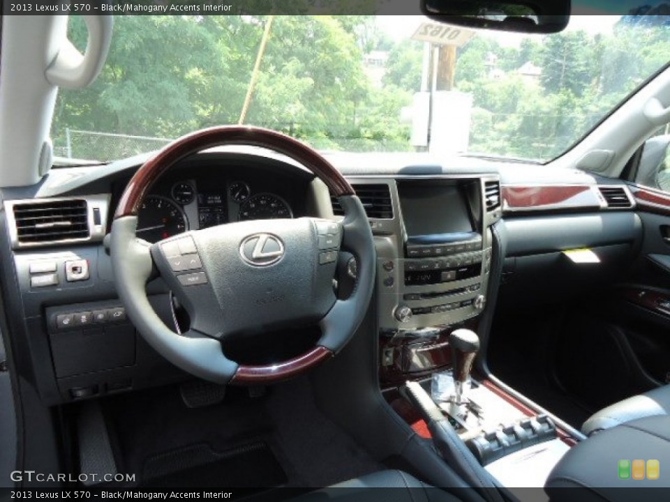Black/Mahogany Accents Interior Dashboard for the 2013 Lexus LX 570 #68134016