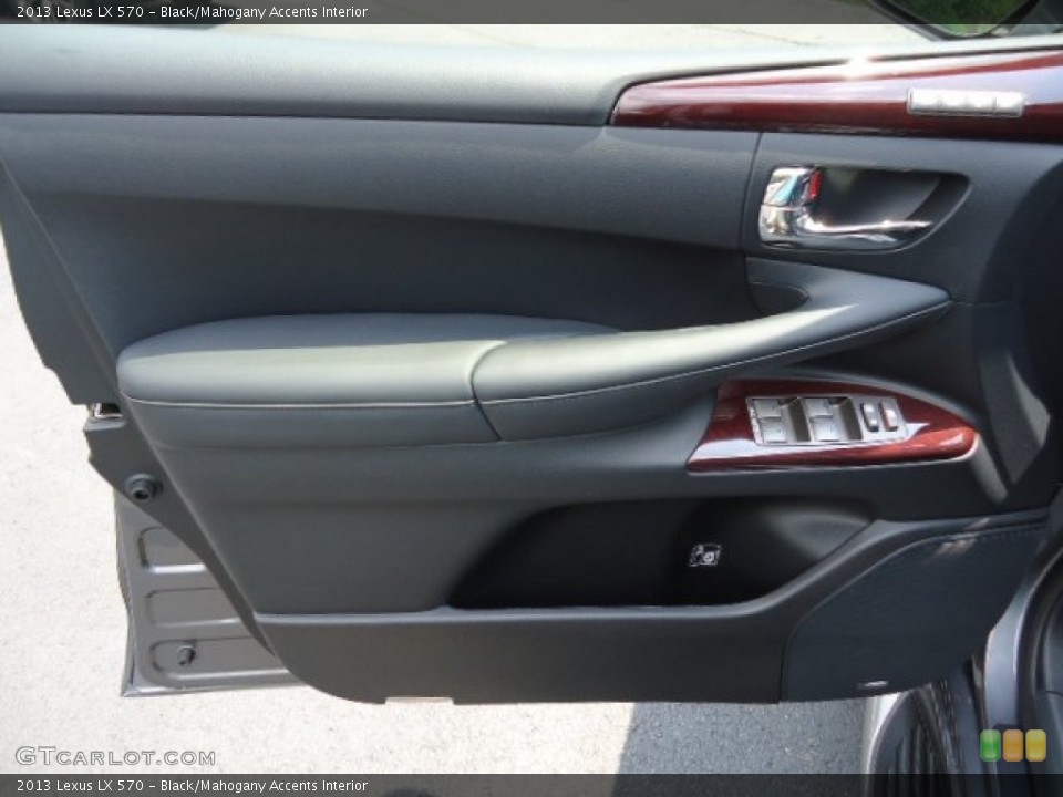 Black/Mahogany Accents Interior Door Panel for the 2013 Lexus LX 570 #68134022
