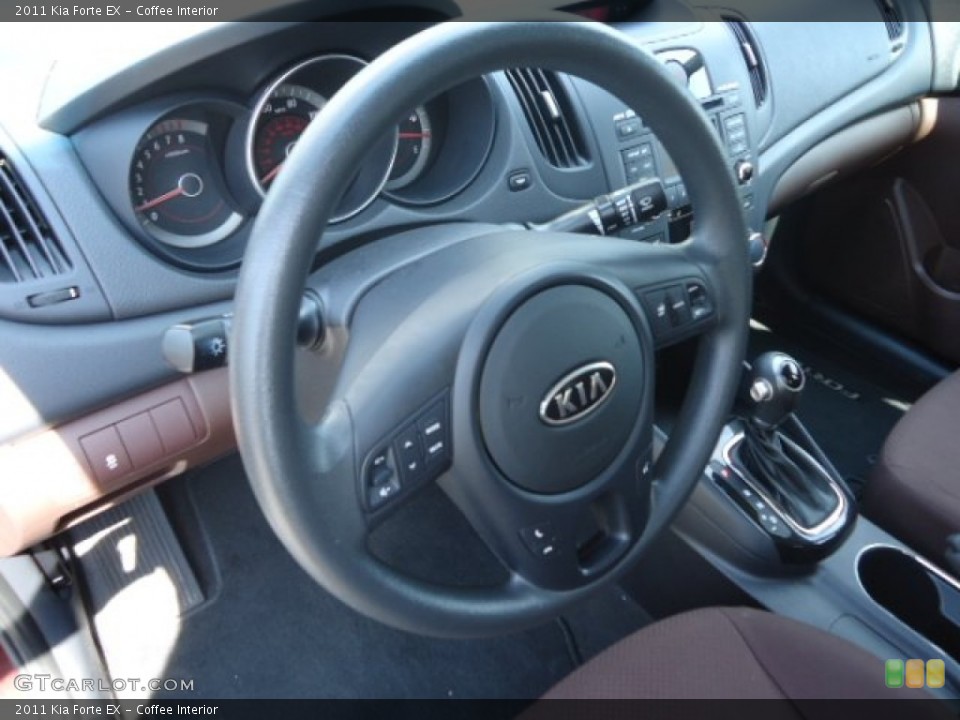Coffee Interior Steering Wheel for the 2011 Kia Forte EX #68134610