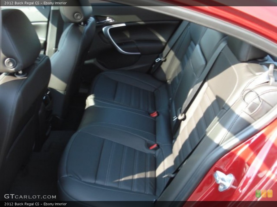 Ebony Interior Rear Seat for the 2012 Buick Regal GS #68136089