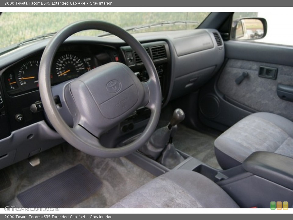 Gray Interior Prime Interior for the 2000 Toyota Tacoma SR5 Extended Cab 4x4 #68137058
