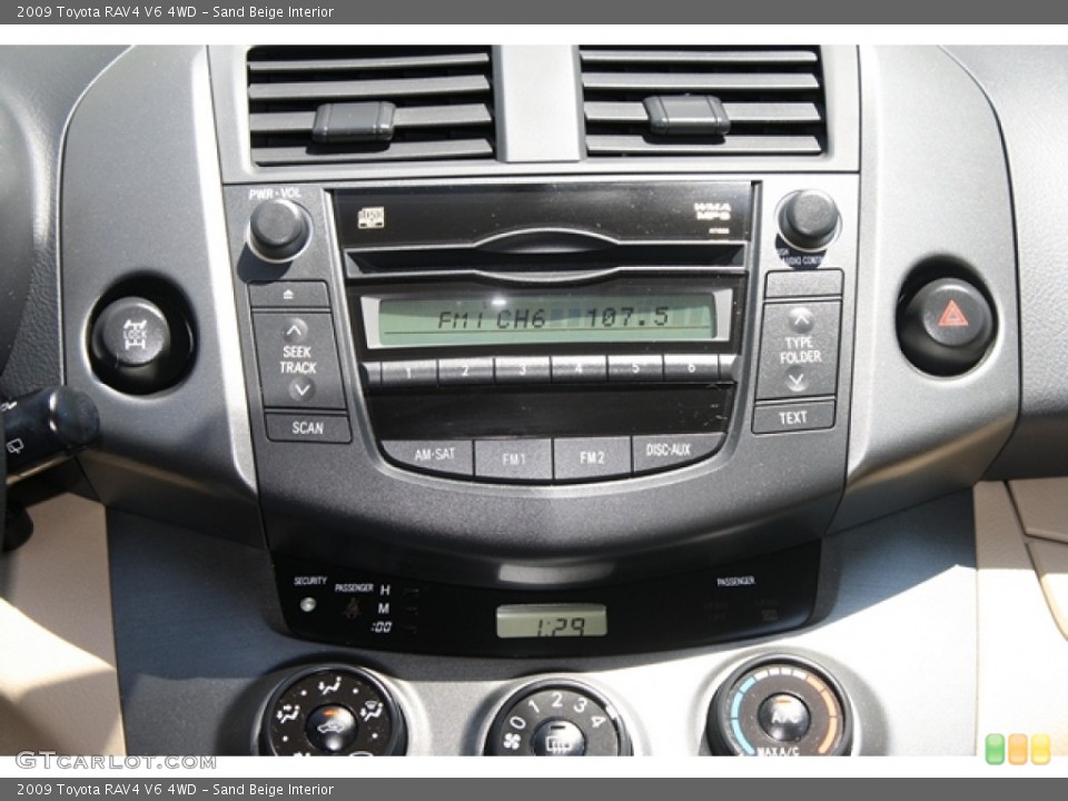 Sand Beige Interior Audio System for the 2009 Toyota RAV4 V6 4WD #68138123