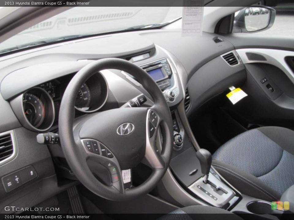 Black Interior Dashboard for the 2013 Hyundai Elantra Coupe GS #68142431