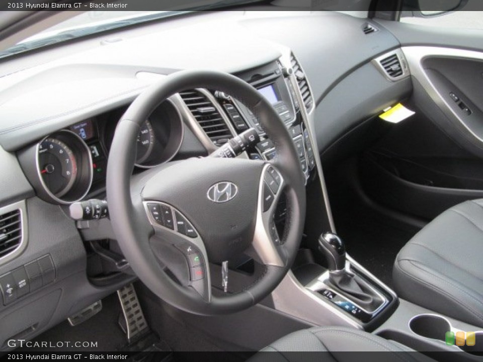 Black Interior Steering Wheel for the 2013 Hyundai Elantra GT #68142809
