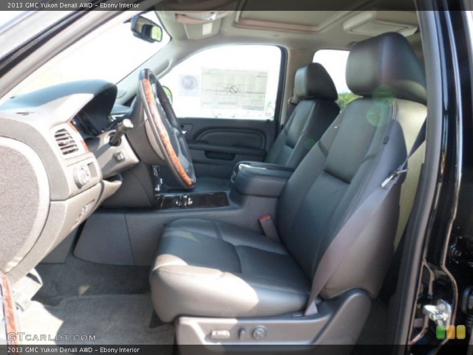 Ebony Interior Photo for the 2013 GMC Yukon Denali AWD #68146181