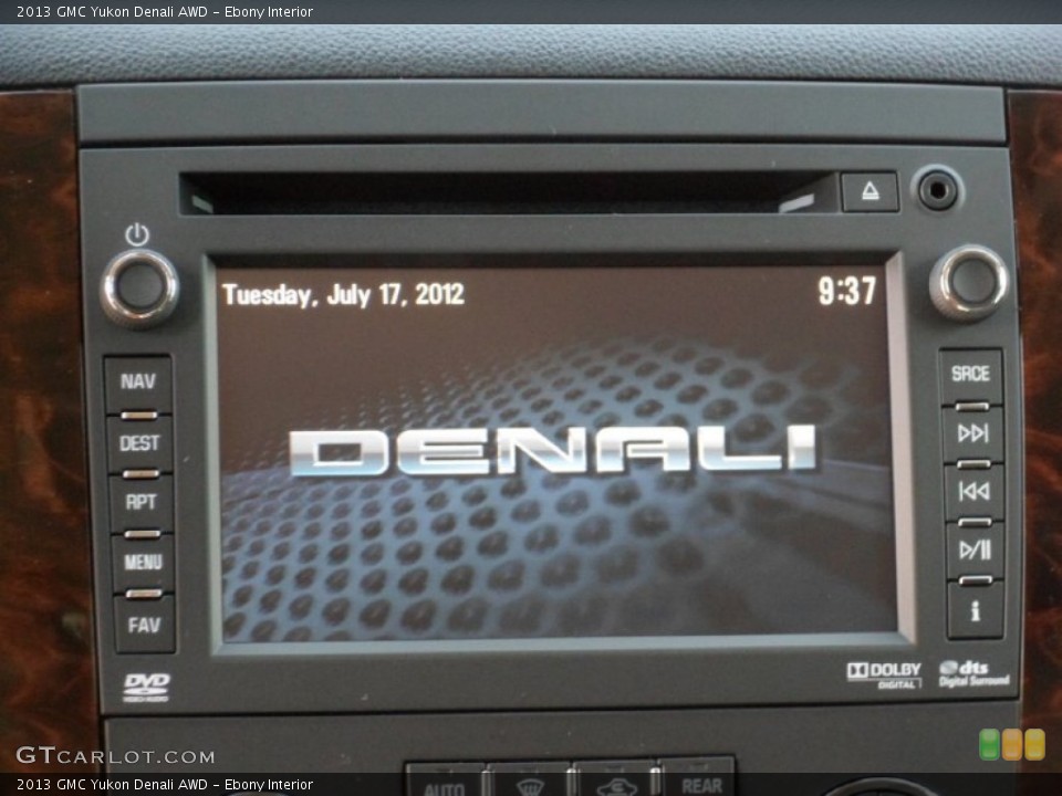 Ebony Interior Navigation for the 2013 GMC Yukon Denali AWD #68146223