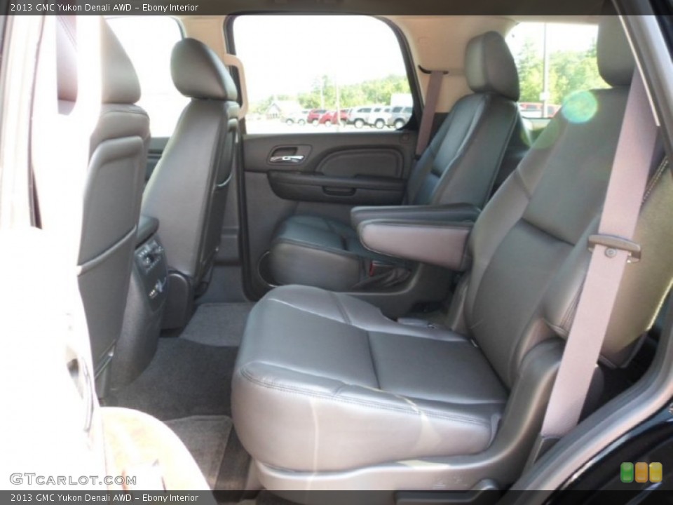 Ebony Interior Rear Seat for the 2013 GMC Yukon Denali AWD #68146271