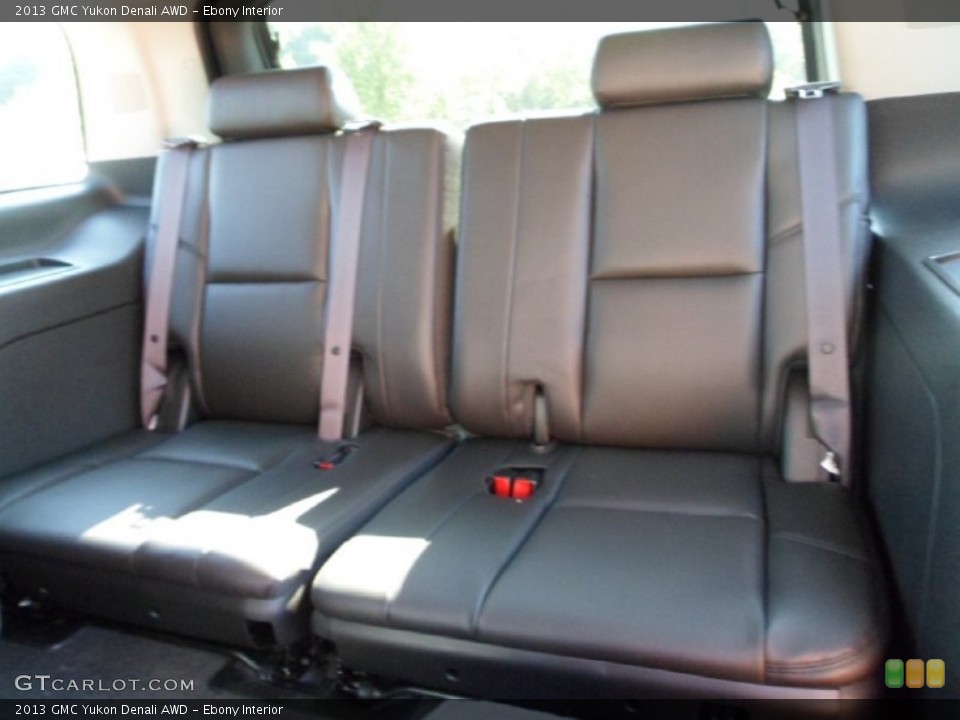 Ebony Interior Rear Seat for the 2013 GMC Yukon Denali AWD #68146277