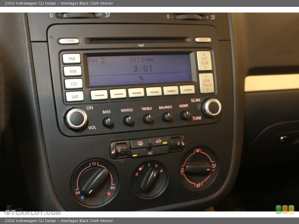 Interlagos Black Cloth Interior Controls for the 2009 Volkswagen GLI Sedan #68148946