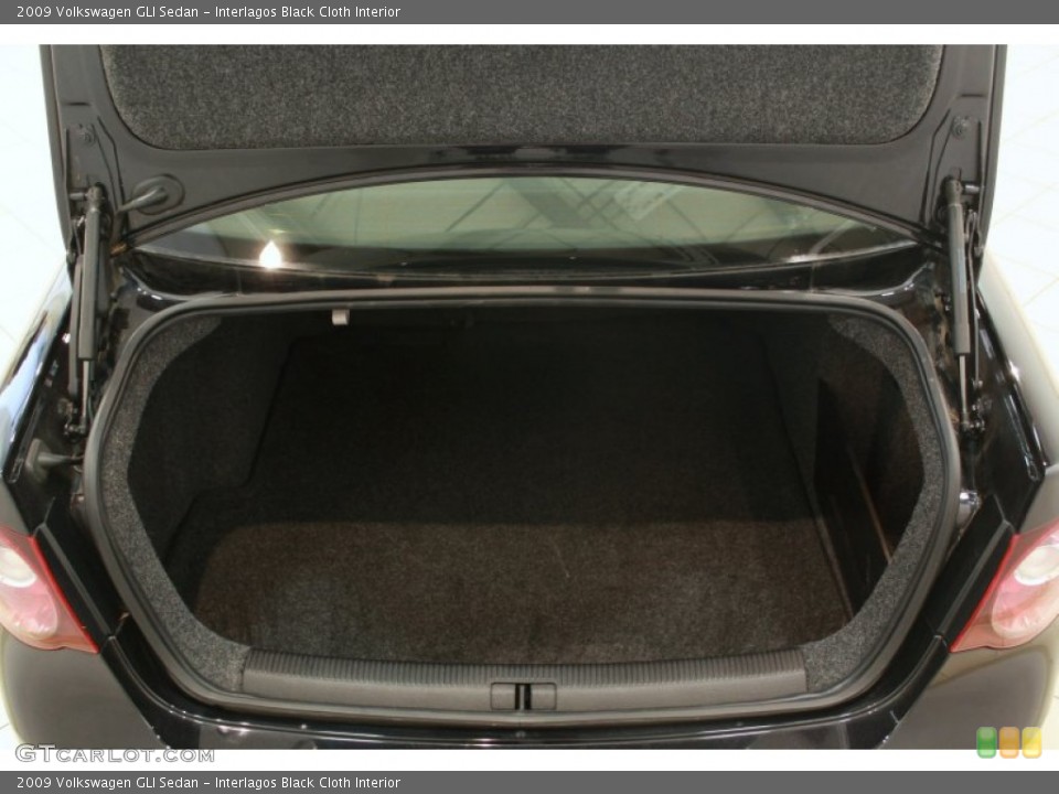 Interlagos Black Cloth Interior Trunk for the 2009 Volkswagen GLI Sedan #68148974
