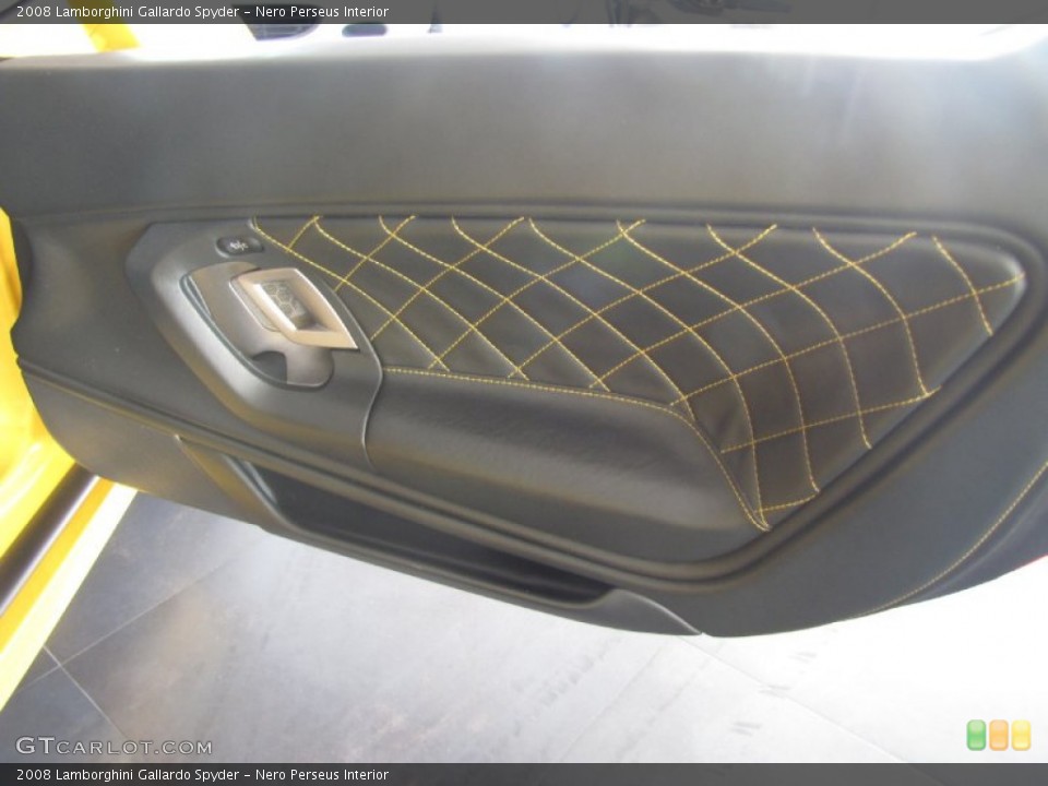 Nero Perseus Interior Door Panel for the 2008 Lamborghini Gallardo Spyder #68150604