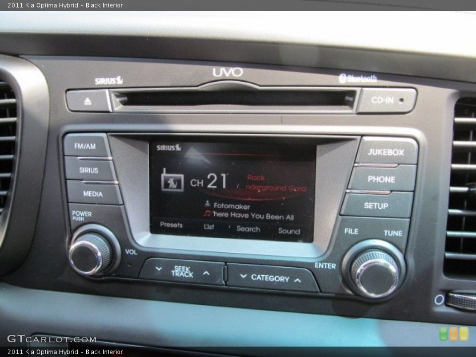 Black Interior Controls for the 2011 Kia Optima Hybrid #68150802