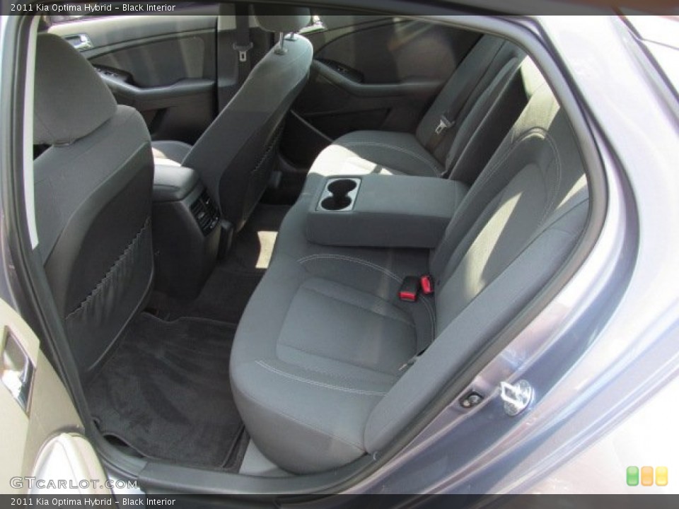 Black Interior Rear Seat for the 2011 Kia Optima Hybrid #68150811