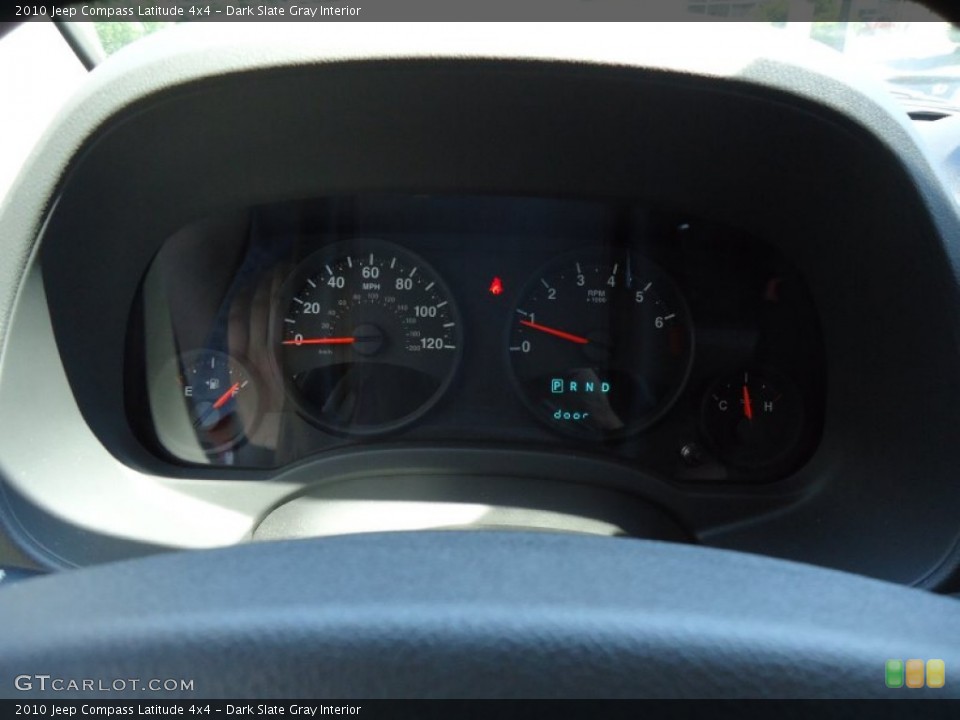 Dark Slate Gray Interior Gauges for the 2010 Jeep Compass Latitude 4x4 #68154504