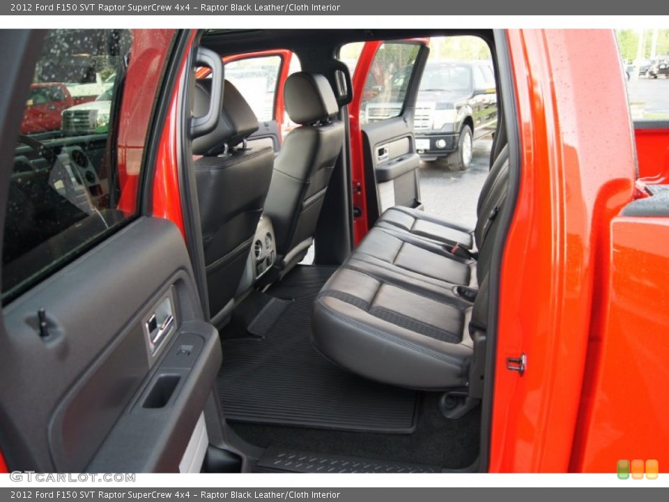 Raptor Black Leather/Cloth Interior Rear Seat for the 2012 Ford F150 SVT Raptor SuperCrew 4x4 #68156088