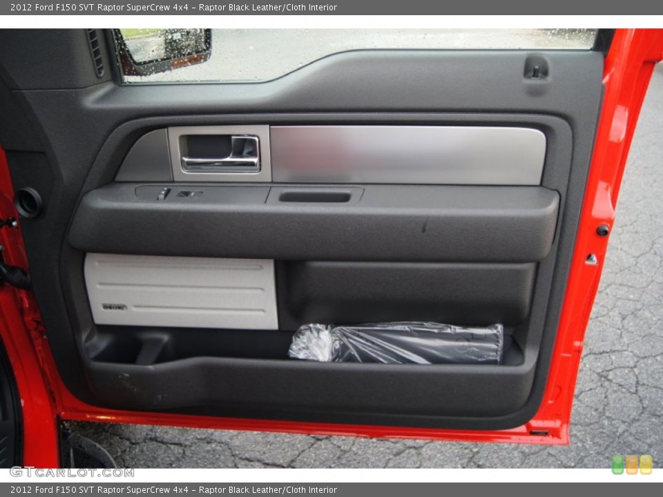 Raptor Black Leather/Cloth Interior Door Panel for the 2012 Ford F150 SVT Raptor SuperCrew 4x4 #68156130