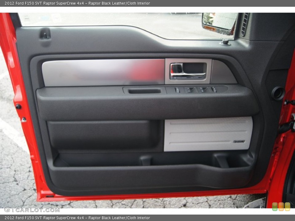 Raptor Black Leather/Cloth Interior Door Panel for the 2012 Ford F150 SVT Raptor SuperCrew 4x4 #68156256