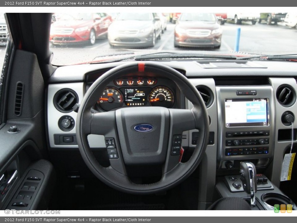 Raptor Black Leather/Cloth Interior Steering Wheel for the 2012 Ford F150 SVT Raptor SuperCrew 4x4 #68156340