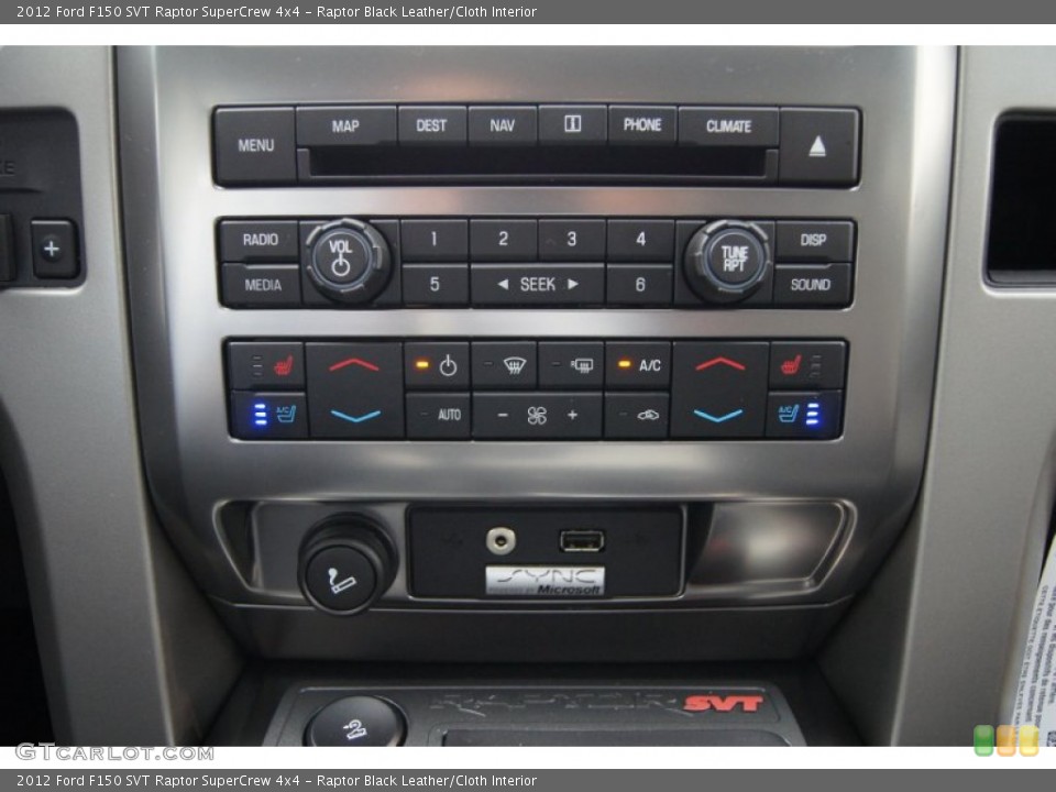 Raptor Black Leather/Cloth Interior Controls for the 2012 Ford F150 SVT Raptor SuperCrew 4x4 #68156376