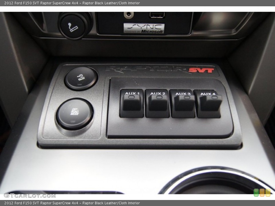Raptor Black Leather/Cloth Interior Controls for the 2012 Ford F150 SVT Raptor SuperCrew 4x4 #68156385