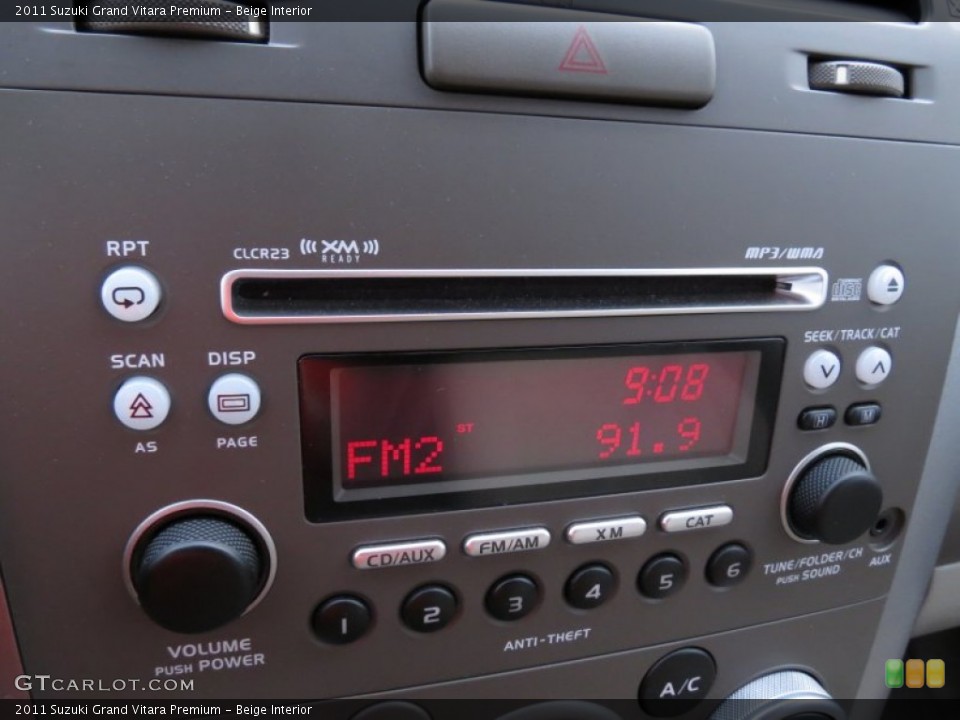 Beige Interior Audio System for the 2011 Suzuki Grand Vitara Premium #68156919