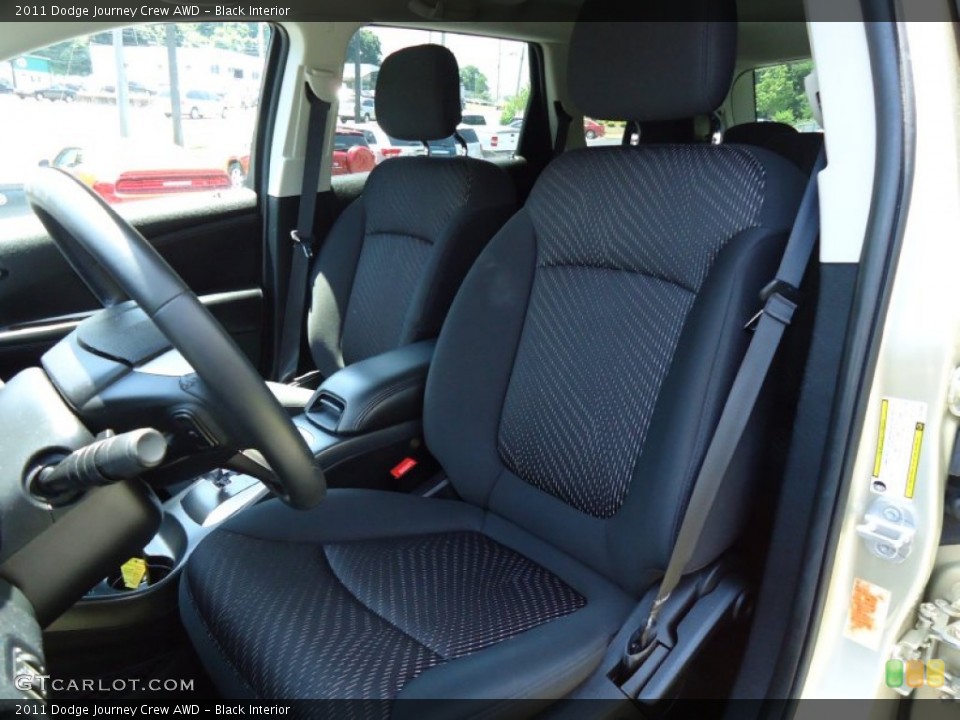 Black Interior Front Seat for the 2011 Dodge Journey Crew AWD #68157015