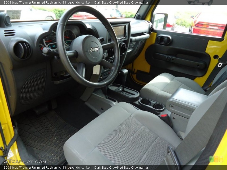 Dark Slate Gray/Med Slate Gray Interior Prime Interior for the 2008 Jeep Wrangler Unlimited Rubicon JK-8 Independence 4x4 #68157276