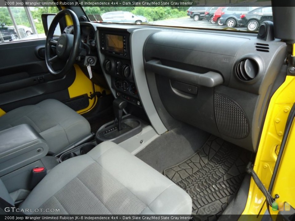 Dark Slate Gray/Med Slate Gray Interior Dashboard for the 2008 Jeep Wrangler Unlimited Rubicon JK-8 Independence 4x4 #68157306