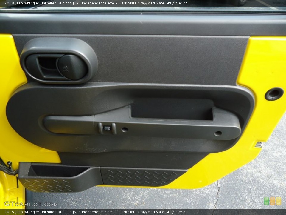 Dark Slate Gray/Med Slate Gray Interior Door Panel for the 2008 Jeep Wrangler Unlimited Rubicon JK-8 Independence 4x4 #68157327