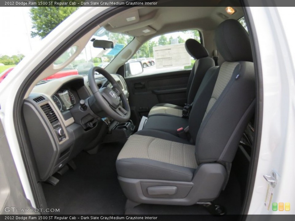 Dark Slate Gray/Medium Graystone Interior Photo for the 2012 Dodge Ram 1500 ST Regular Cab #68157810