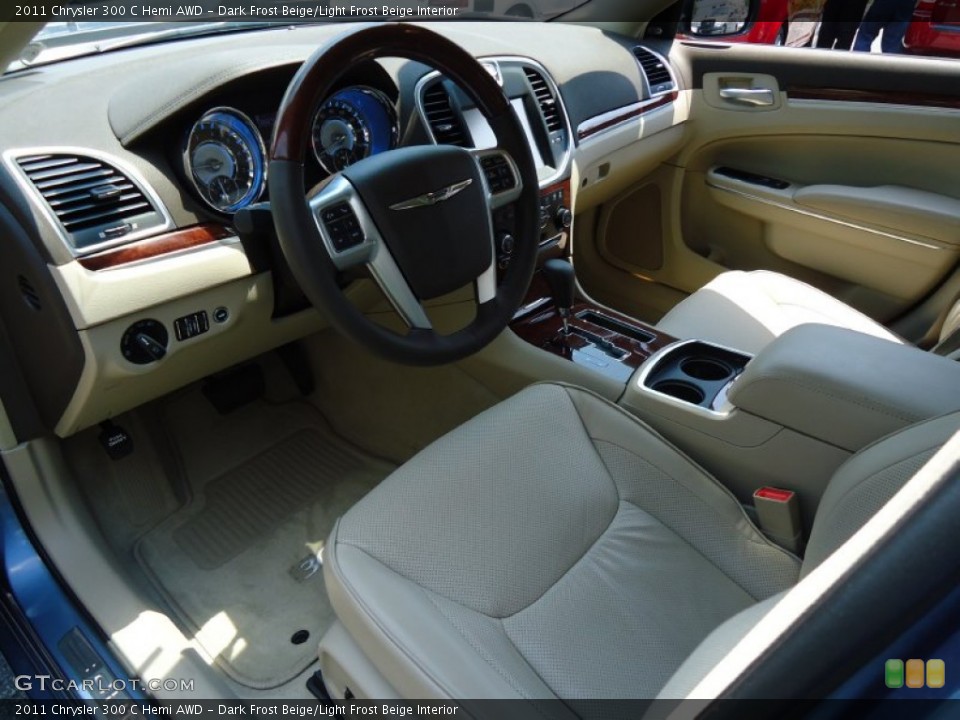 Dark Frost Beige/Light Frost Beige Interior Prime Interior for the 2011 Chrysler 300 C Hemi AWD #68158182