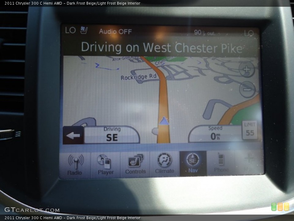 Dark Frost Beige/Light Frost Beige Interior Navigation for the 2011 Chrysler 300 C Hemi AWD #68158314