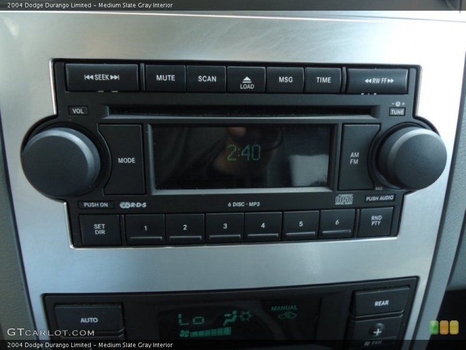Medium Slate Gray Interior Audio System for the 2004 Dodge Durango Limited #68160540