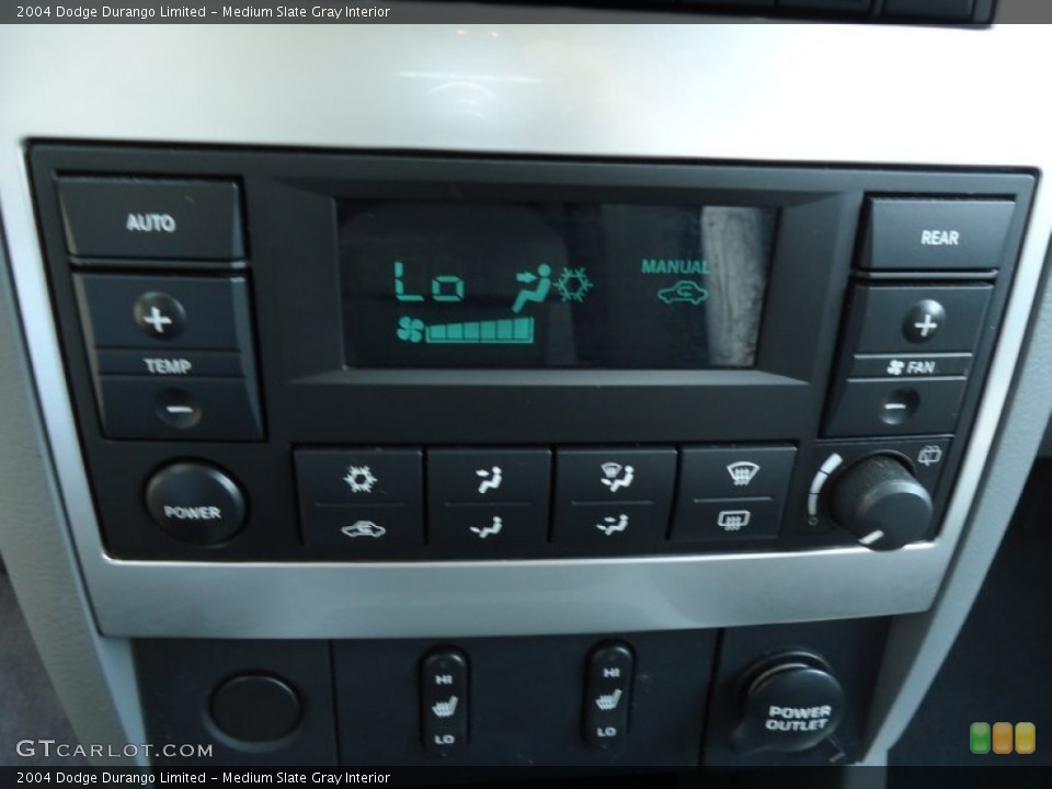 Medium Slate Gray Interior Controls for the 2004 Dodge Durango Limited #68160549