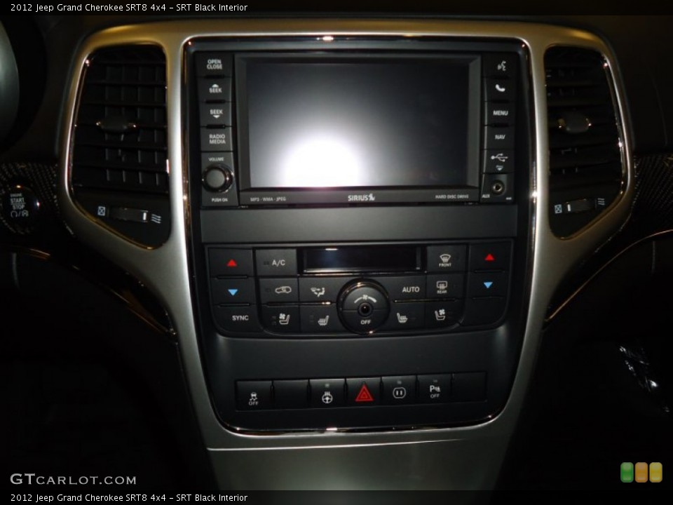 SRT Black Interior Controls for the 2012 Jeep Grand Cherokee SRT8 4x4 #68162067