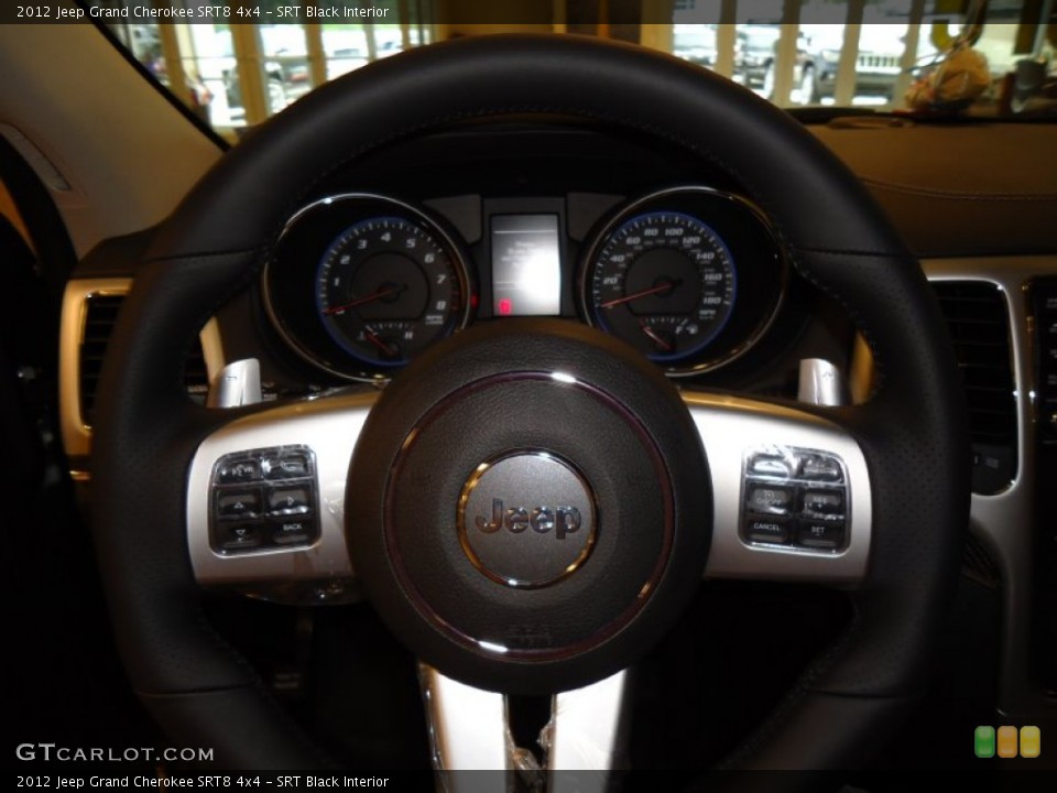 SRT Black Interior Steering Wheel for the 2012 Jeep Grand Cherokee SRT8 4x4 #68162094