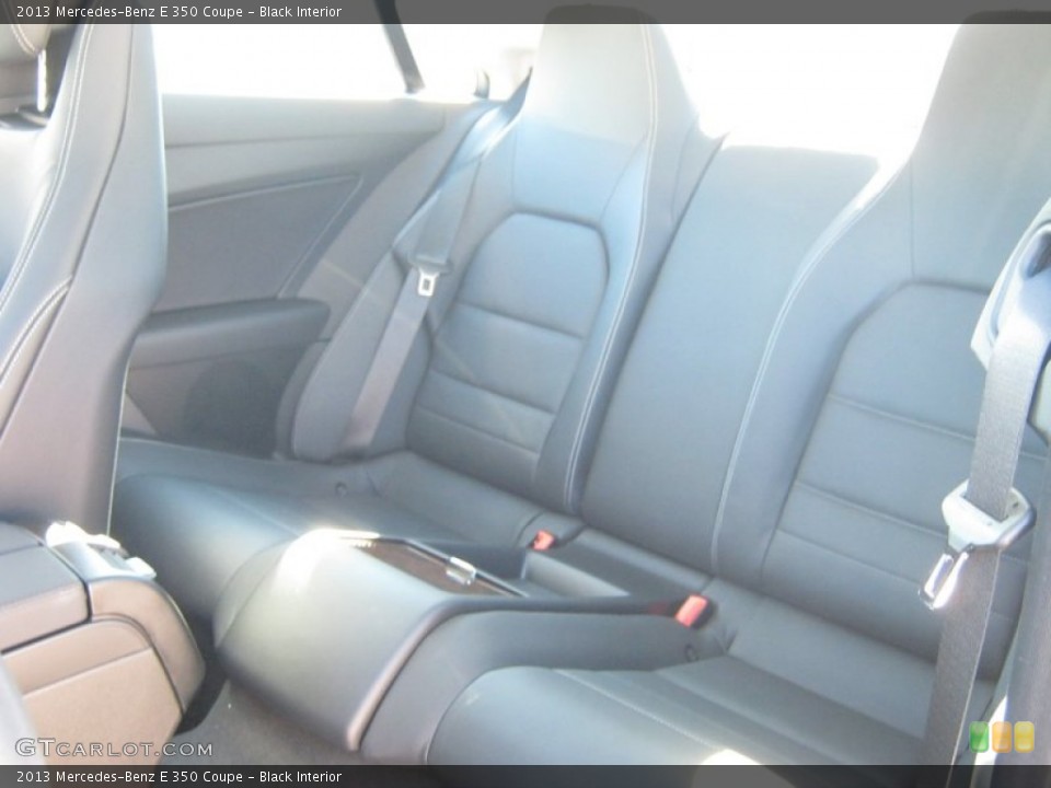Black Interior Rear Seat for the 2013 Mercedes-Benz E 350 Coupe #68162682