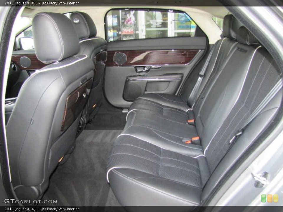 Jet Black/Ivory Interior Rear Seat for the 2011 Jaguar XJ XJL #68163555