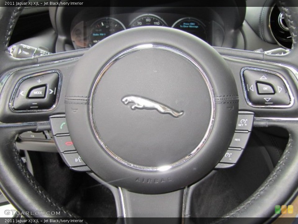 Jet Black/Ivory Interior Controls for the 2011 Jaguar XJ XJL #68163645