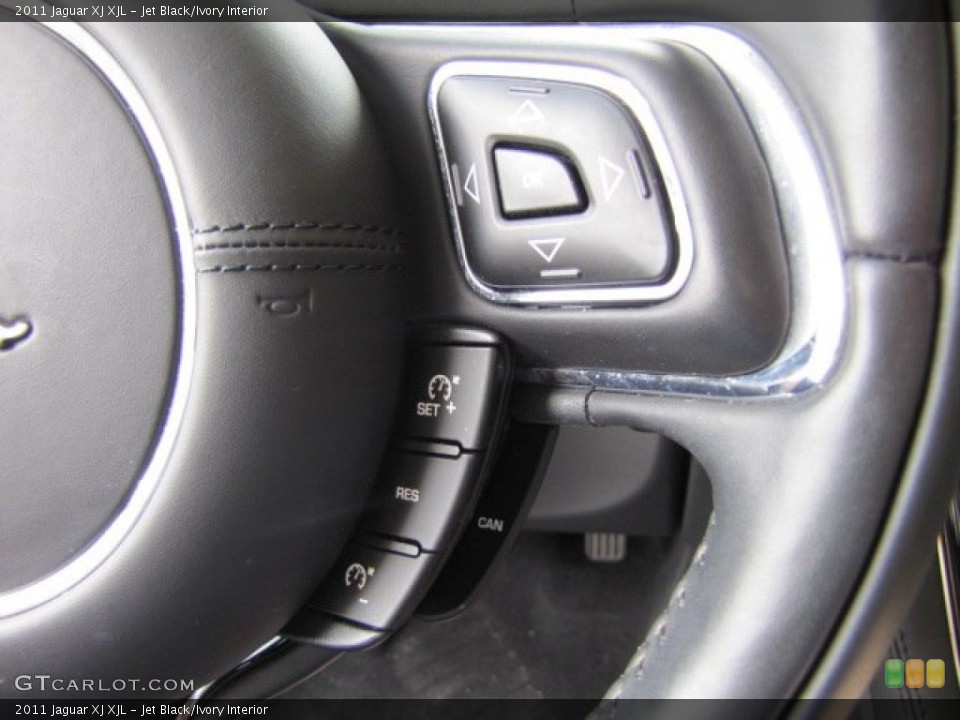 Jet Black/Ivory Interior Controls for the 2011 Jaguar XJ XJL #68163663