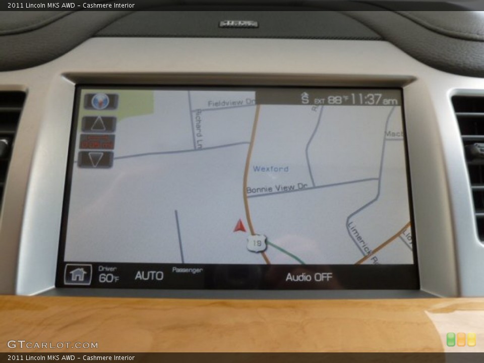 Cashmere Interior Navigation for the 2011 Lincoln MKS AWD #68163786