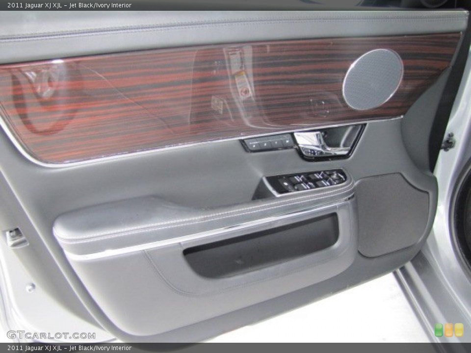 Jet Black/Ivory Interior Door Panel for the 2011 Jaguar XJ XJL #68163933