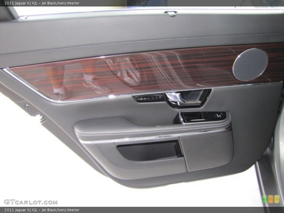 Jet Black/Ivory Interior Door Panel for the 2011 Jaguar XJ XJL #68163942
