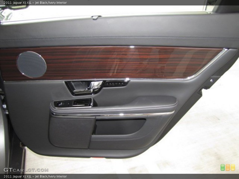 Jet Black/Ivory Interior Door Panel for the 2011 Jaguar XJ XJL #68163951