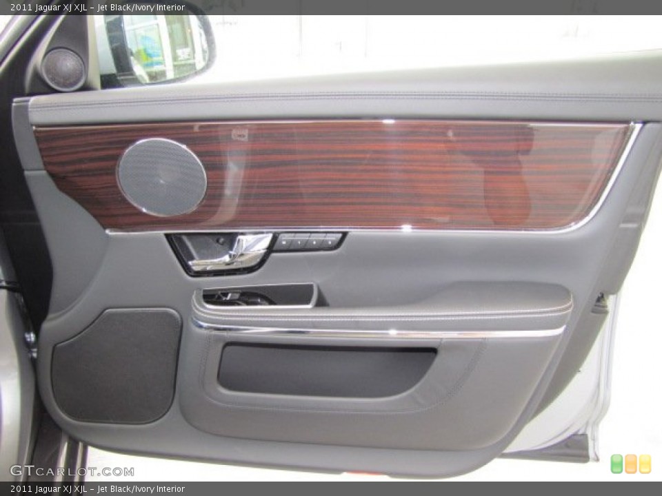 Jet Black/Ivory Interior Door Panel for the 2011 Jaguar XJ XJL #68163960