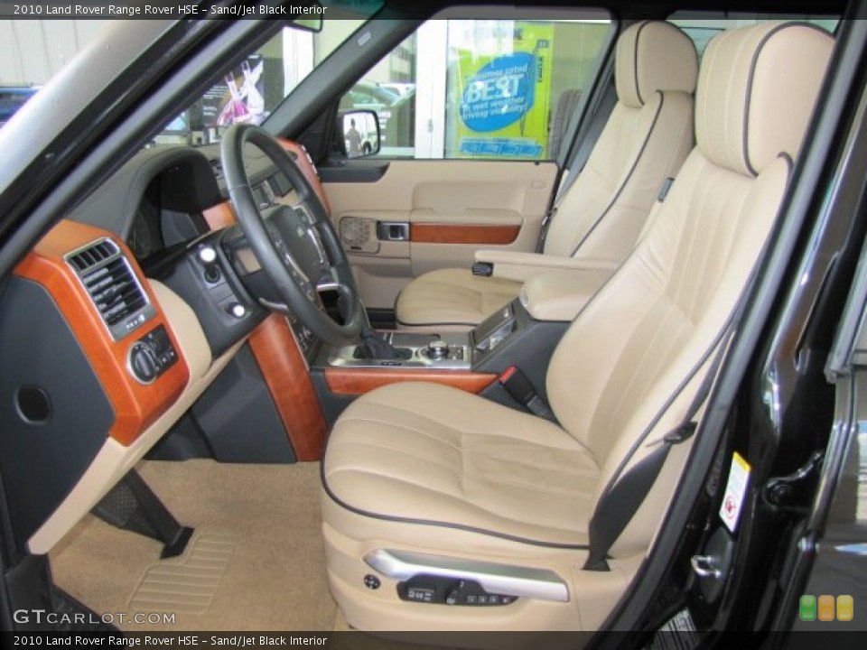 Sand/Jet Black Interior Front Seat for the 2010 Land Rover Range Rover HSE #68164101