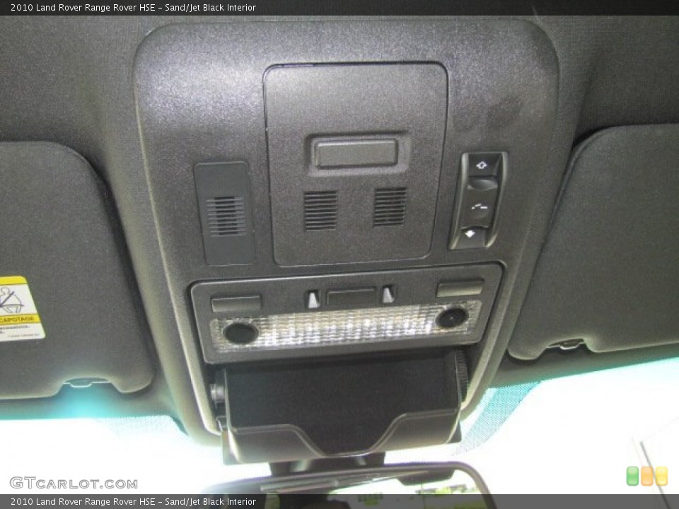 Sand/Jet Black Interior Controls for the 2010 Land Rover Range Rover HSE #68164299