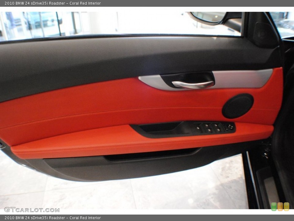 Coral Red Interior Door Panel for the 2010 BMW Z4 sDrive35i Roadster #68164455