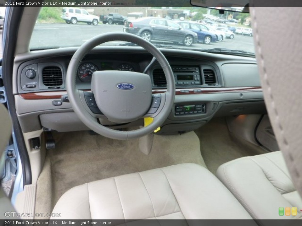 Medium Light Stone Interior Dashboard for the 2011 Ford Crown Victoria LX #68165130