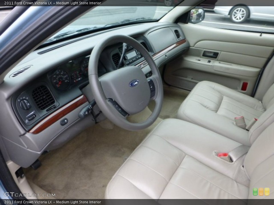 Medium Light Stone 2011 Ford Crown Victoria Interiors